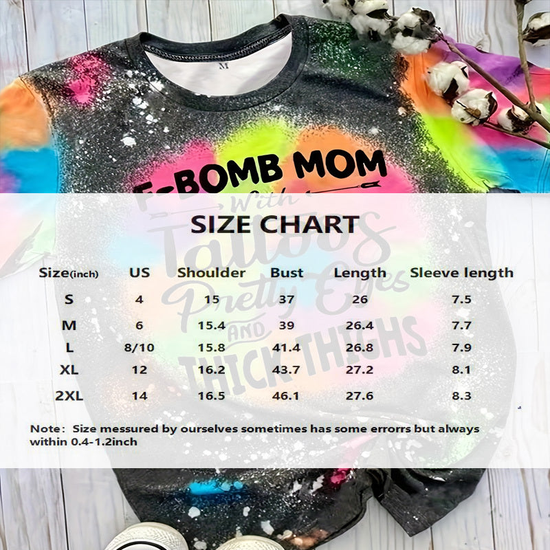 Women's Color Block Letter Print T-Shirt - Fashion Short Sleeve Crew Neck Top Casual Summer Tee