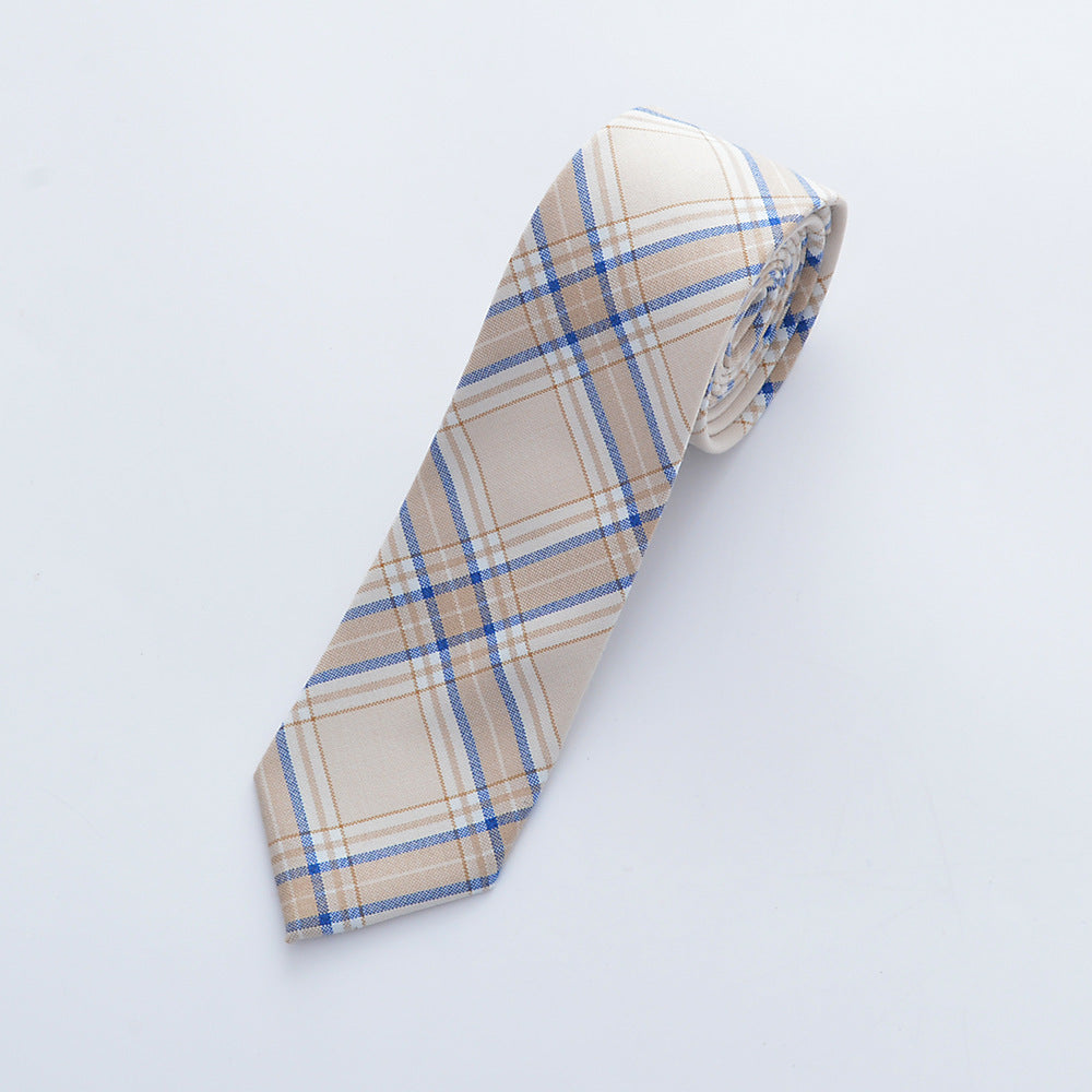 Uniform plaid tie