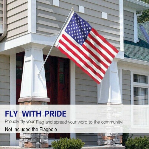 American Flags For Outside 4X6 FT USA Flag - Premium US Flag 120X180cm Heavy Duty Outdoor Large Nylon Flag Stars With Brass Grommets