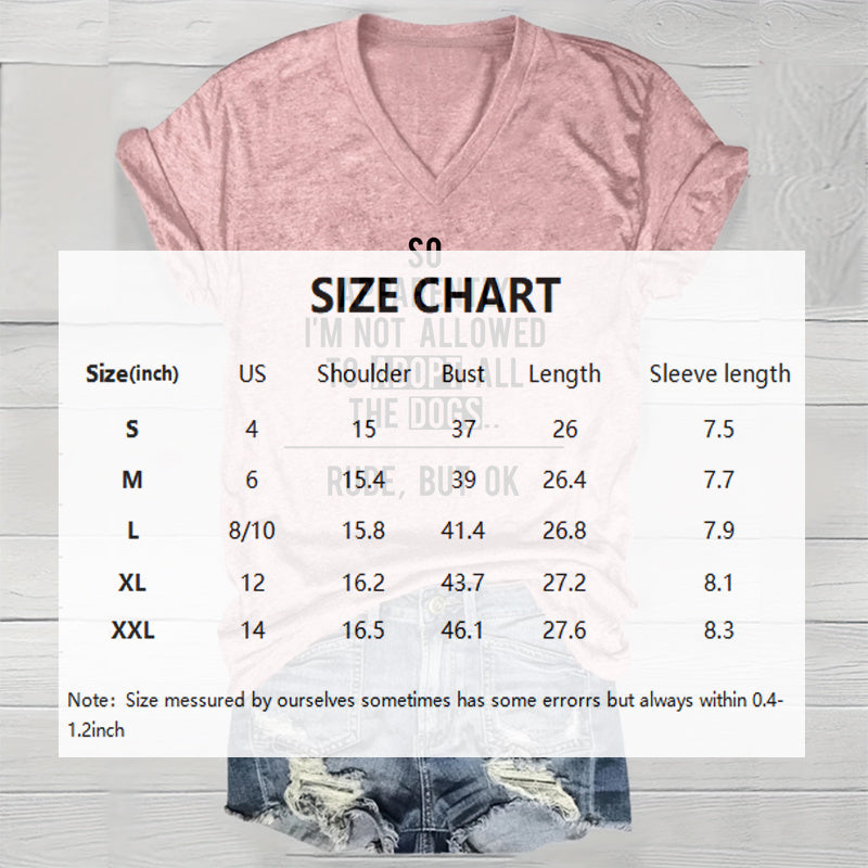 Women's V-Neck Letter Print T-Shirt - Comfortable Casual Summer Top