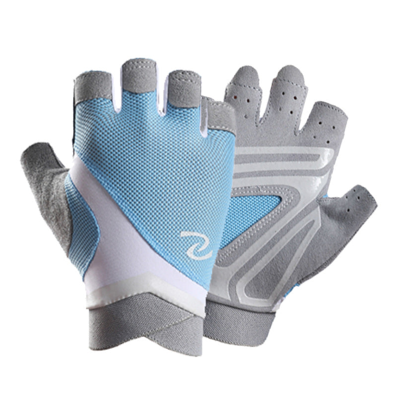 Fitness Training Shock-absorbing Half Finger Gloves