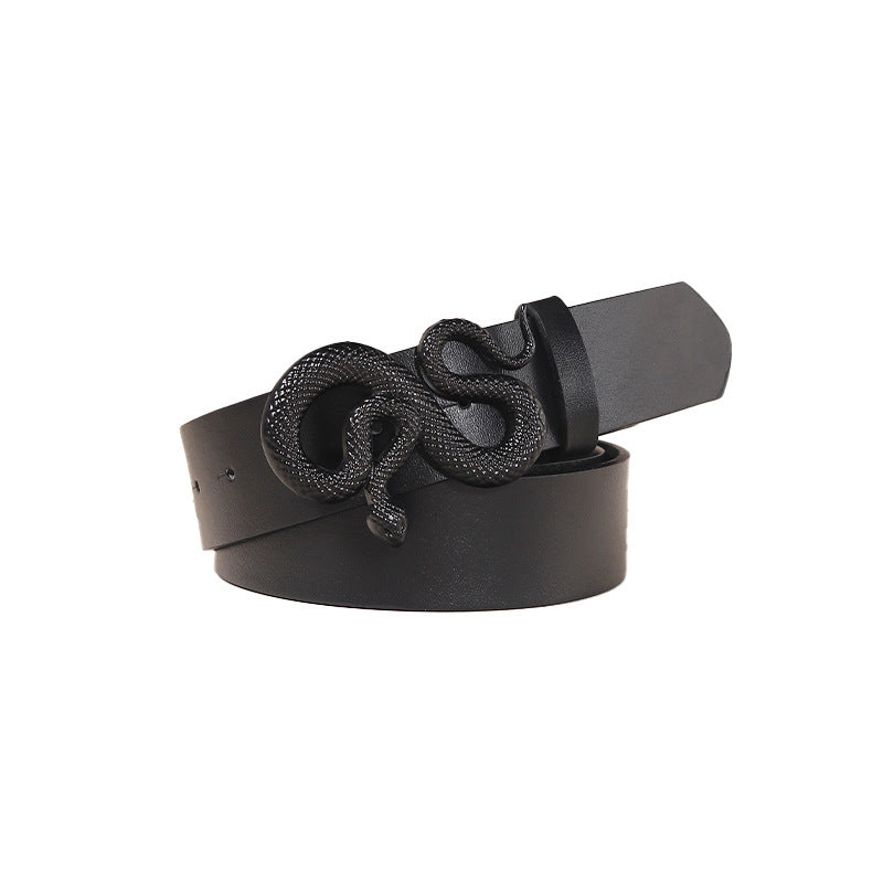 Retro Punk Neutral Personality Serpentine Buckle Belt