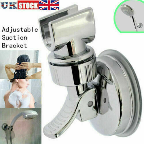 Shower Handset Head Holder Bath Wall Mounted Adjustable Suction Bracket Kit UK