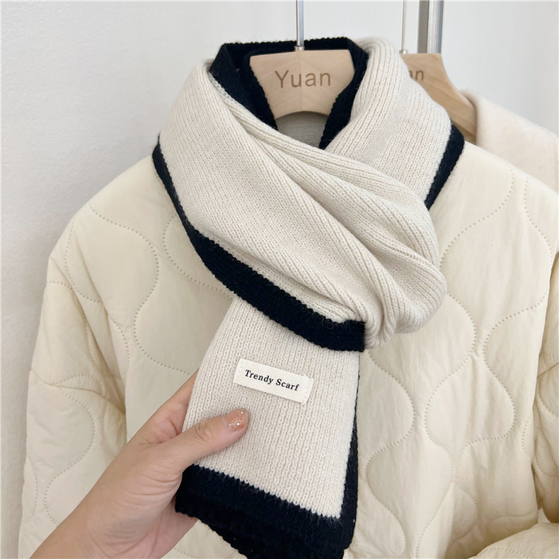 Women's Winter Collar With A Warm Soft Little Scarf
