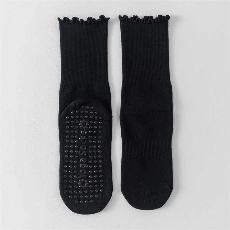 Women's Middle Tube Non-slip Boneless Pure Cotton Athletic Socks