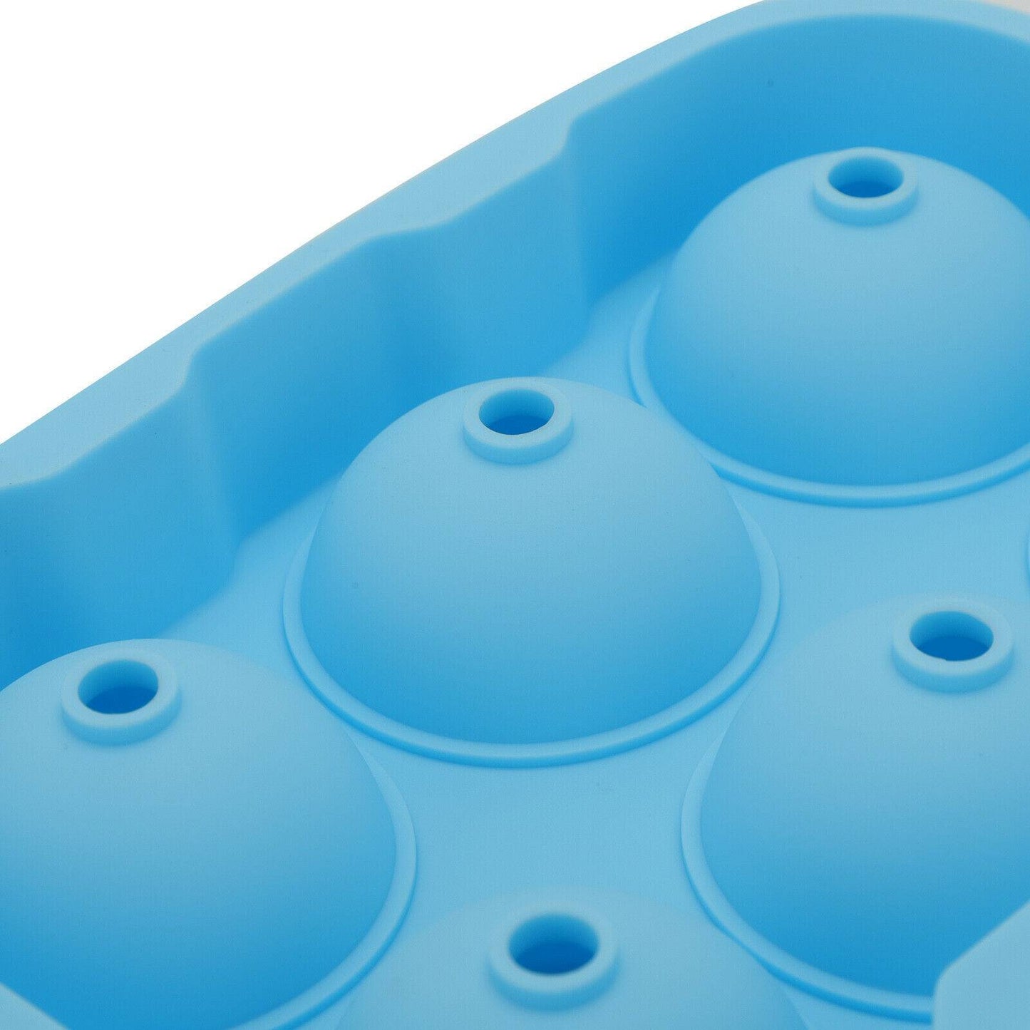 Large Ice Cube Tray Ball Maker Big Silicone Mold Sphere Whiskey Round Mould DIY