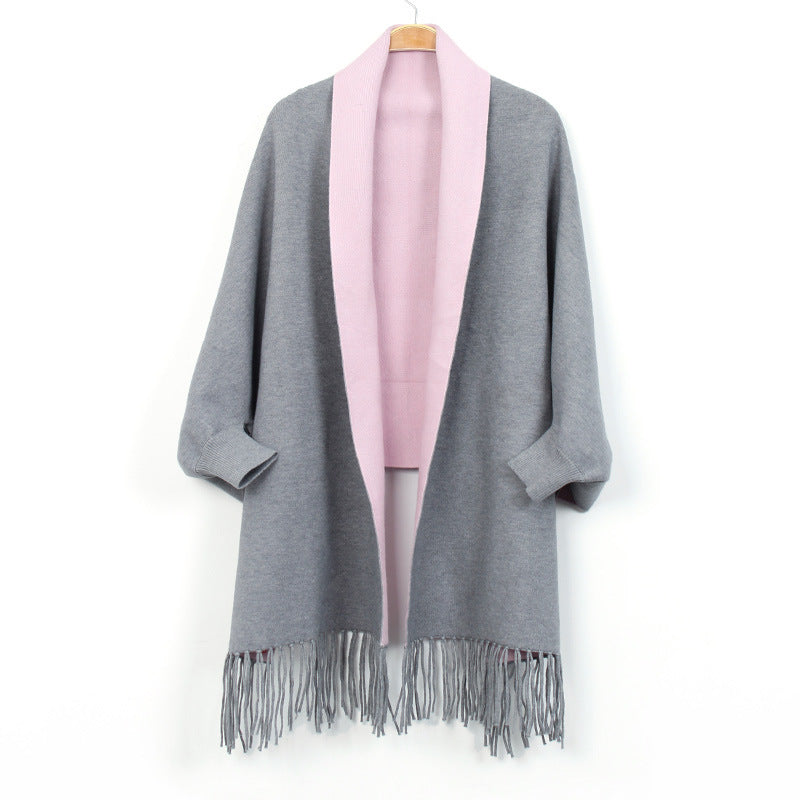 Women's Double-sided Double-color Scarf