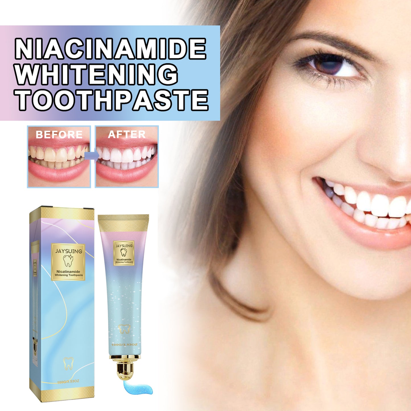 Caring For Gums Refreshing Breath Whitening Beauty Toothpaste