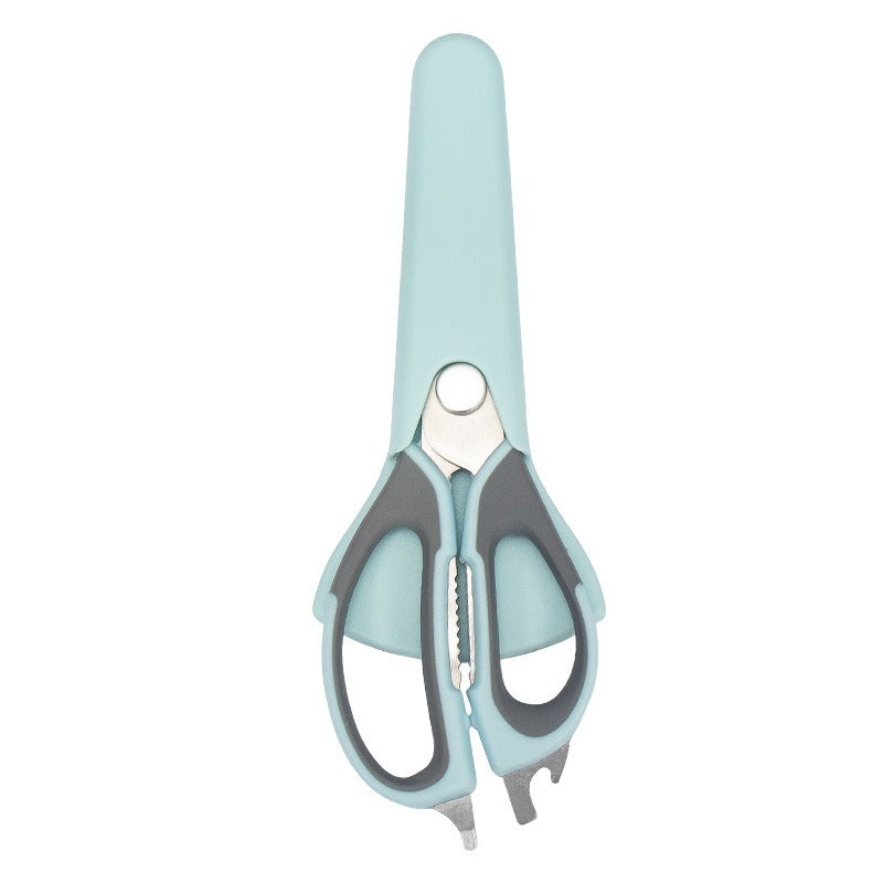 7-in-1 Multi-Purpose Kitchen Scissors With Magnetic Holder - Ultra-Sharp Stainless Steel Blades For Meat, Fish, Vegetables, Nuts & Bottles - Ergonomic Non-Slip Grip, Detachable & Easy To Clean - Profe