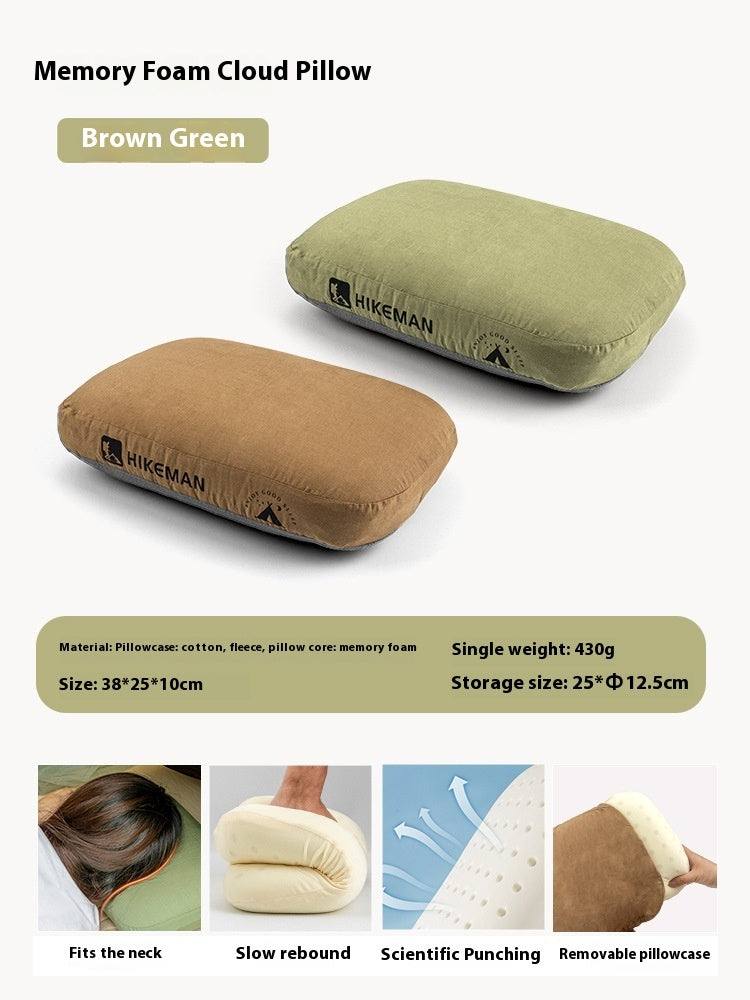 Outdoor Memory Foam Neck Protection Slow Rebound Memory Pillow