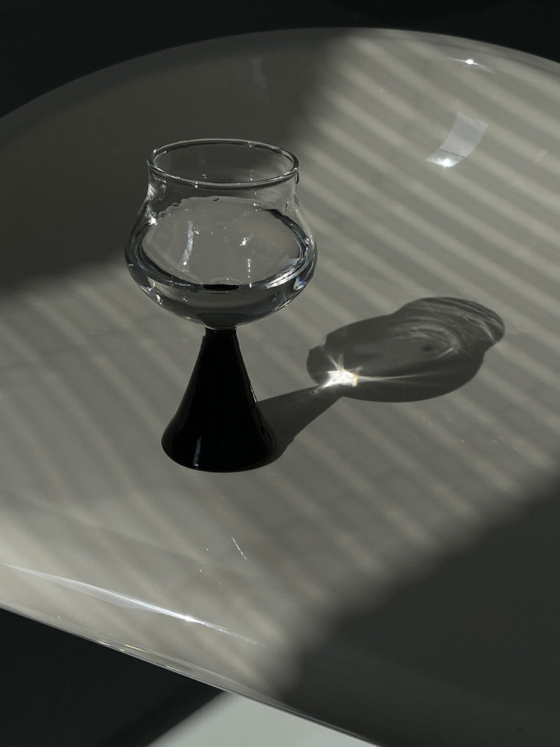 Light Luxury Creative Glass Goblet Juice Cup