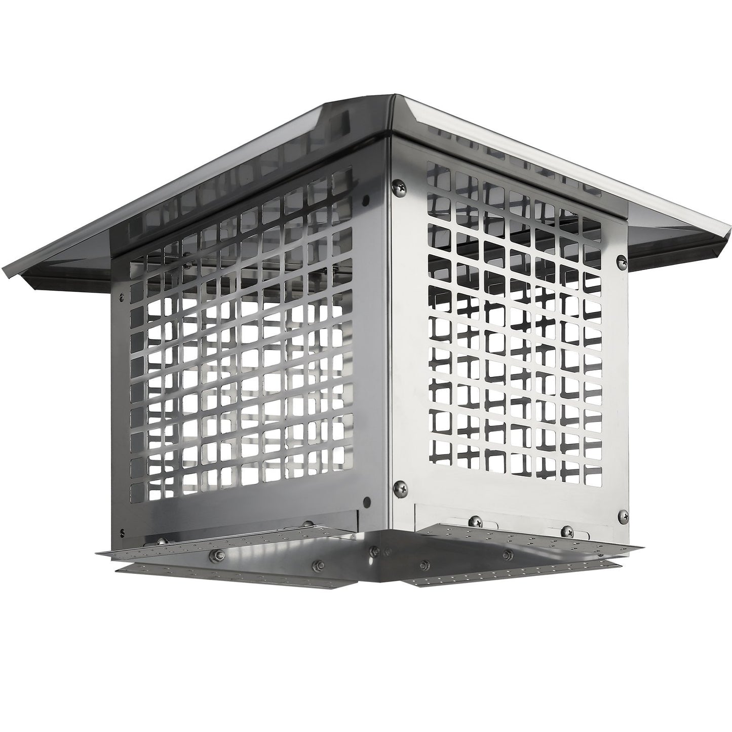 VEVOR Chimney Cap, 13 X 9 Inch, 304 Stainless Steel Fireplace Chimney Cover, Not Easily Toppled & Practical Accessories & Easy Installation, Fits Mesh Flue Covers Outside Clay Flue Shingles, Silver