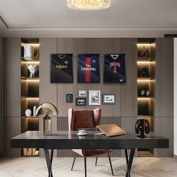 Equipped With A Straight Wooden Hanger And A Black Wooden Souvenir Storage Box