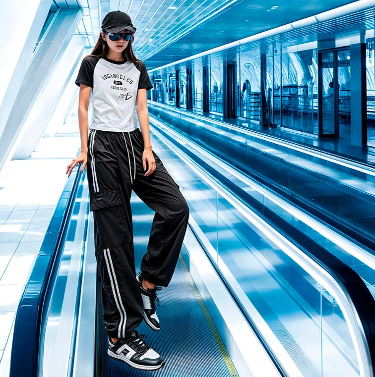 Coordinated Pants With Printed Shirt