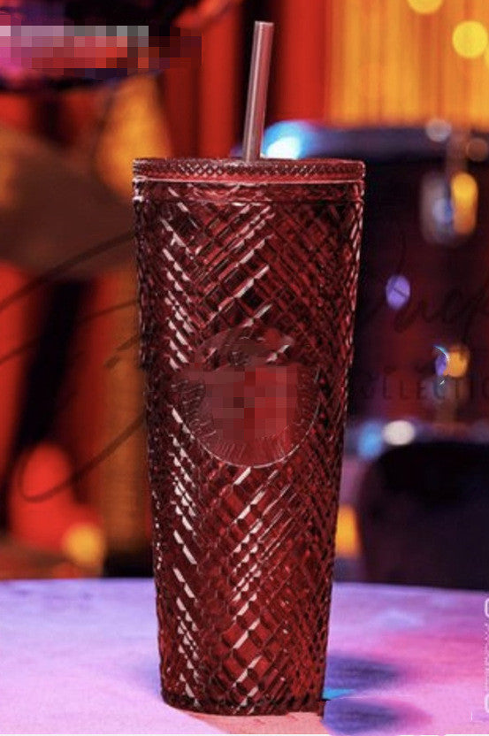 Original Direct-supply Double-layer Plastic Straw Cup