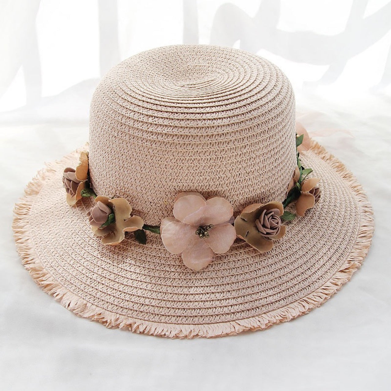Beach Straw Hat Women's Fresh Seaside Face Covering