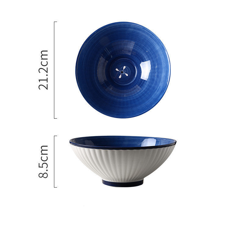 Ceramic Japanese Tableware Household Hat Noodle Bowl