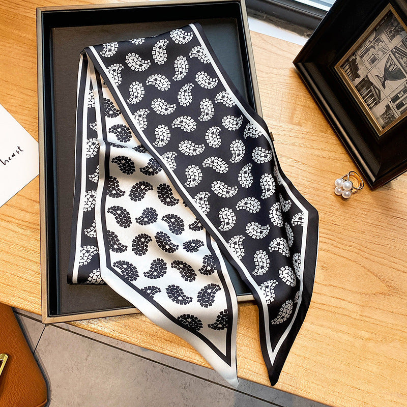 Simple Warm Scarf Hair Band Thin And Narrow Ribbon