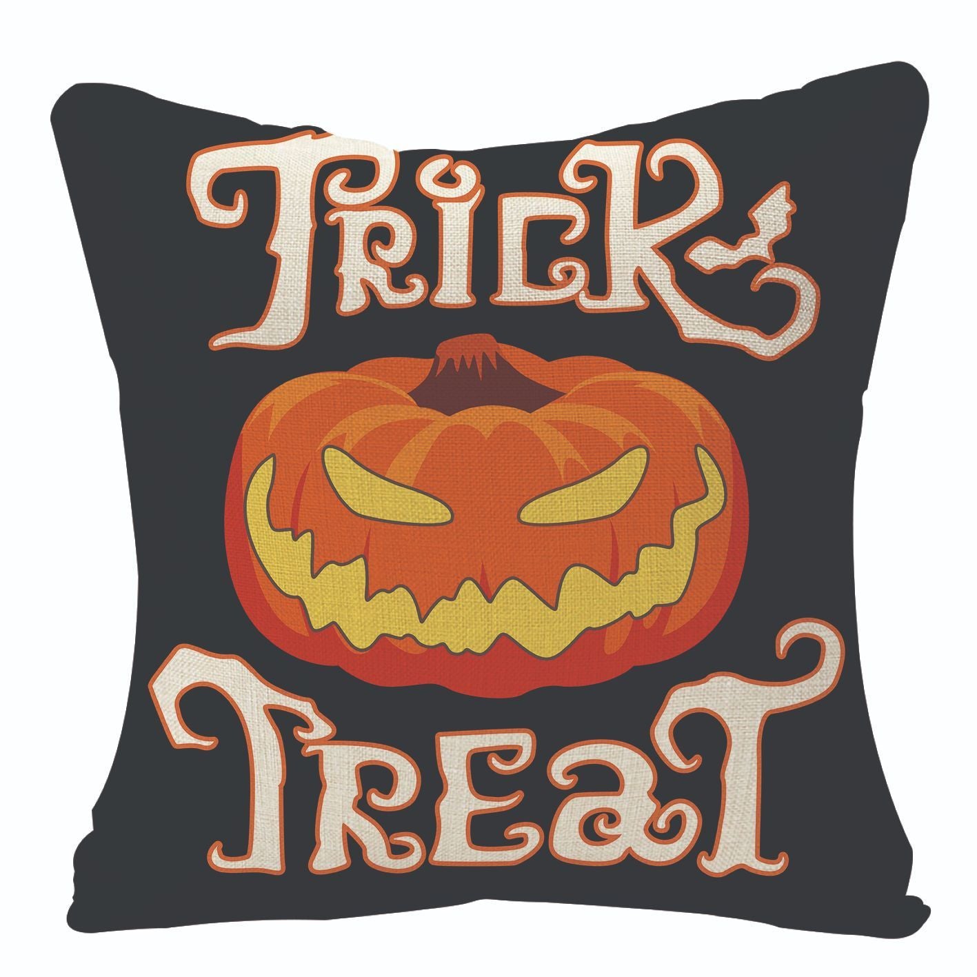 Home Fashion Halloween Linen Print Pillowcase