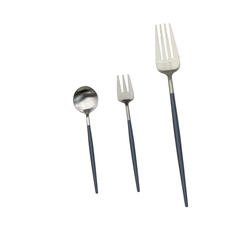 Electroplating Western Tableware Stainless Steel Cutlery Set