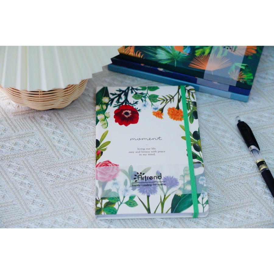 Business Gift Box Set With Elastic Notebook Strap Portable Leather And Paper Cover Hand Account Book For Note Taking