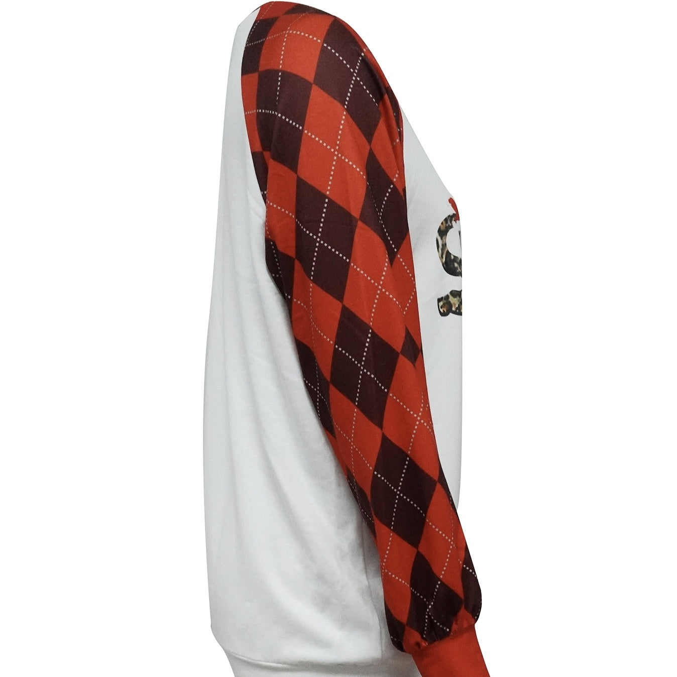 Ladies' Fashionable New Hippopotamus Christmas Leopard Plaid Hoodie Casual Long Sleeved Top