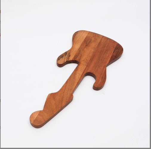 Wooden Platter - Guitar Shape