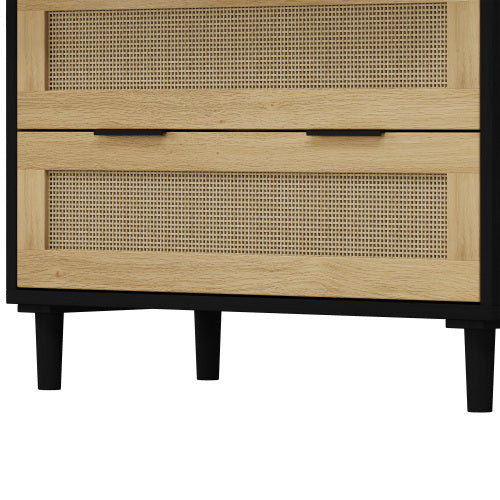 3 Drawers Rattan Storage Cabinet Rattan Drawer