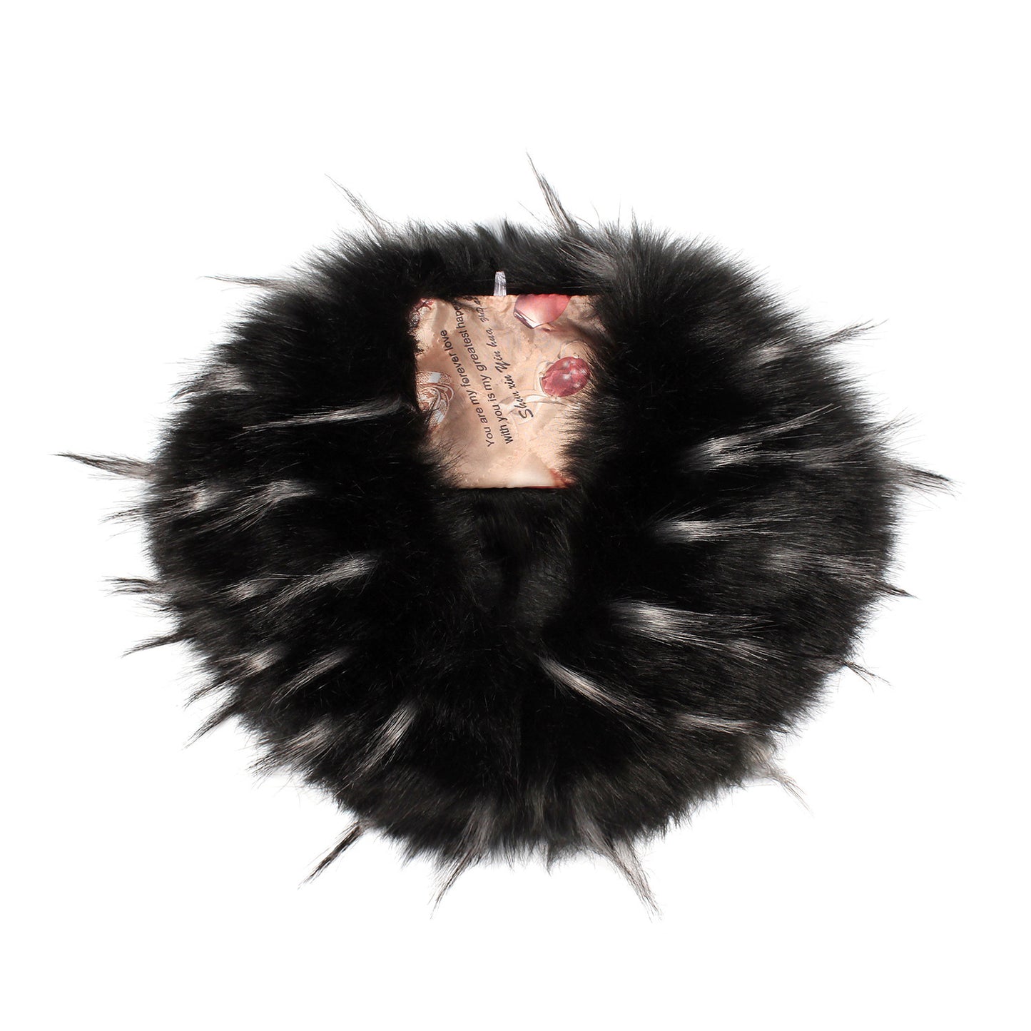 Faux Fox Fur And Rabbit Shawl