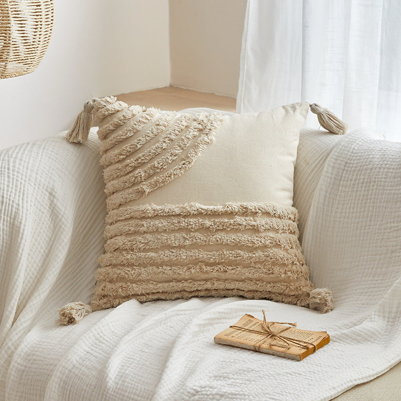 Plush Tassels And Quiet Bohemian Style Pillowcases