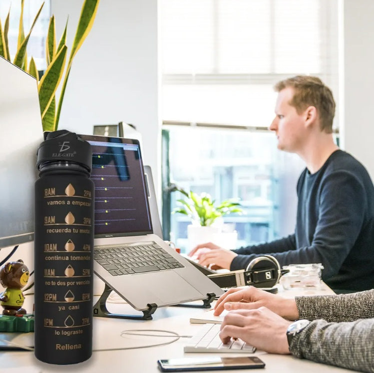 Trio Motivational Glass Triple Bottle Gym 3 Pieces