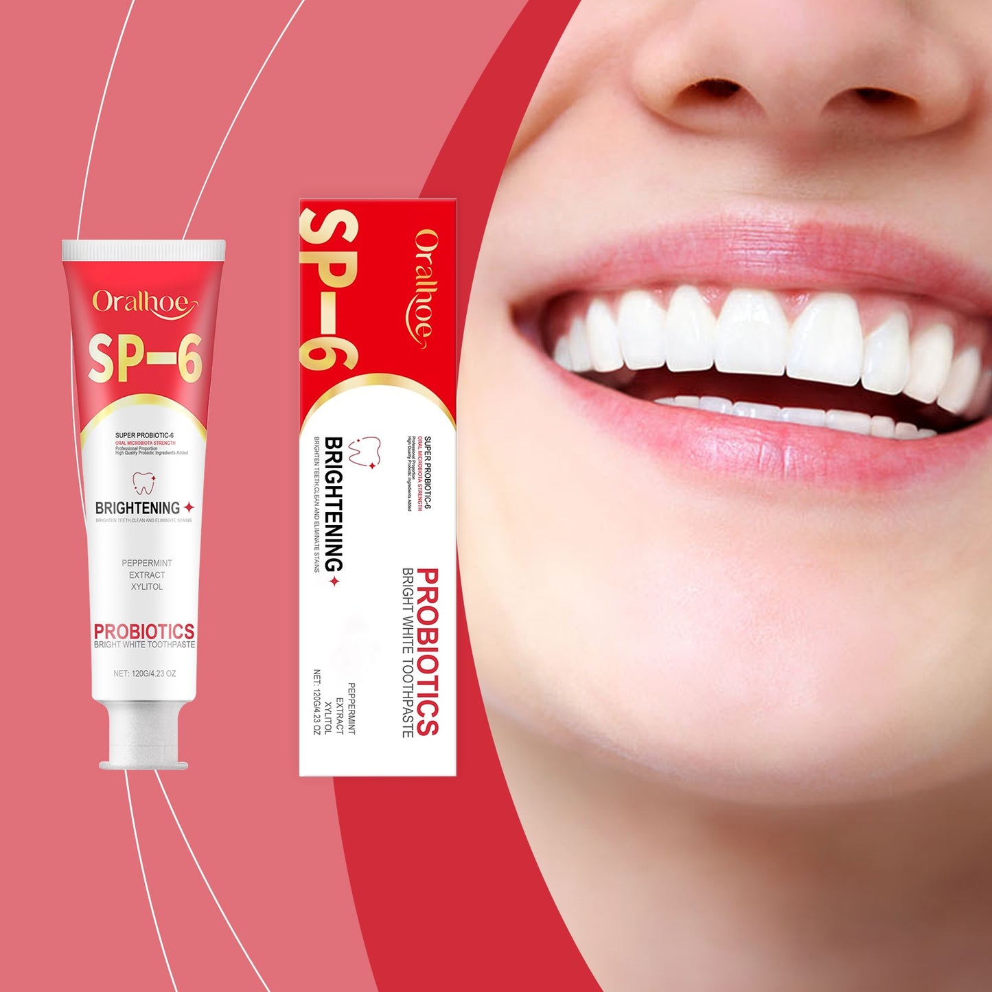 Probiotic Brightening Toothpaste For Teeth Cleaning And Hygiene, Reducing Stains, And Oral Care Toothpaste