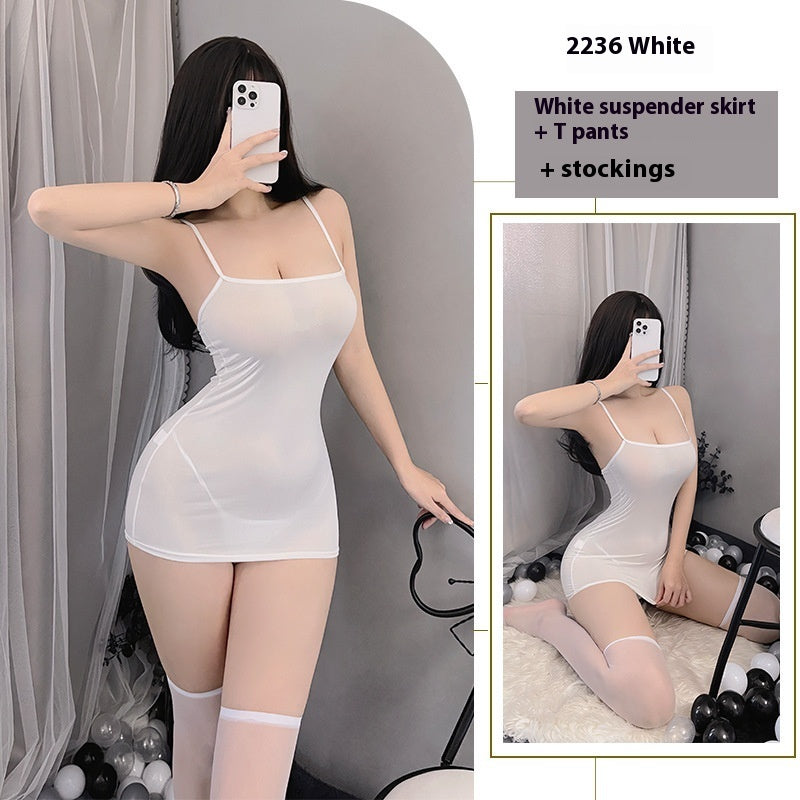 Sexy Lingerie Lace Seduction Hip Skirt