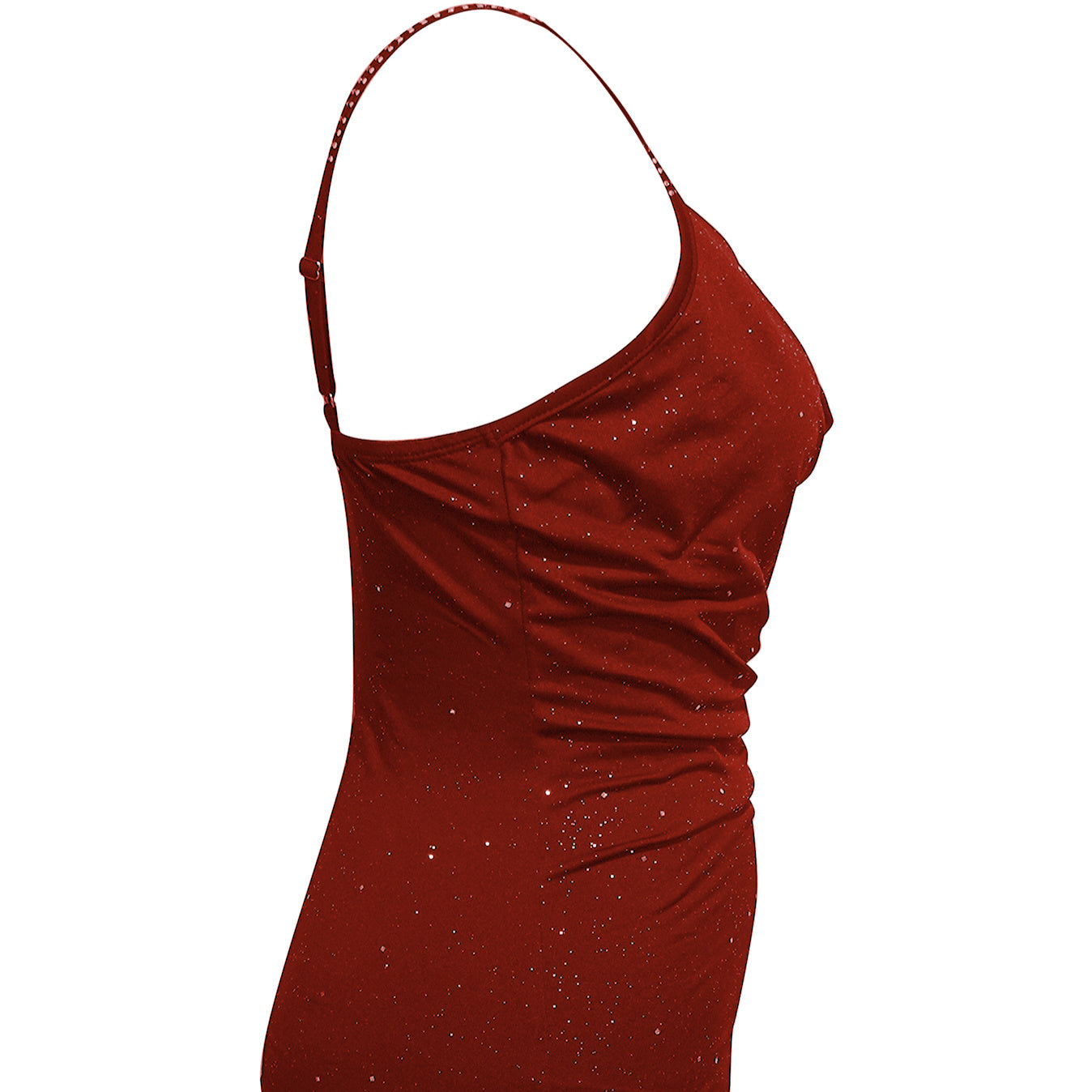 Ladies' Rhinestone Embellished Lace Up New Shoulder Strap Sequin Fashion Sexy Camisole Vest