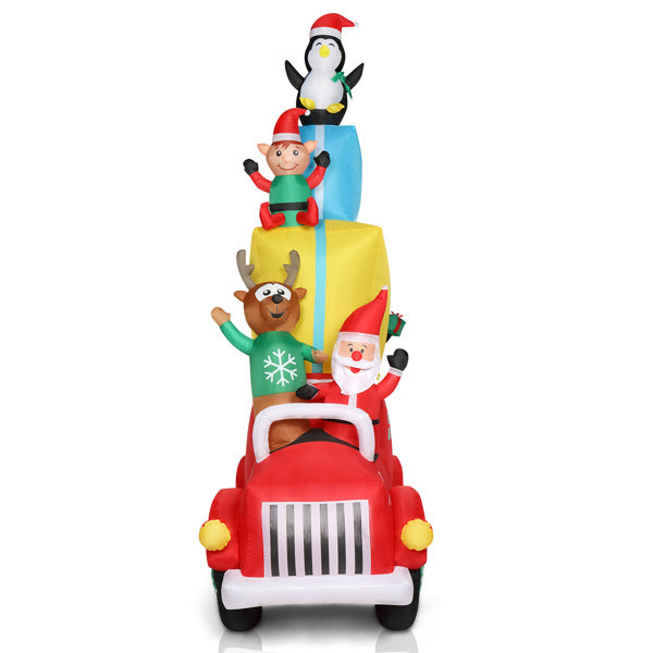 LED Lights Courtyard Santa Decoration