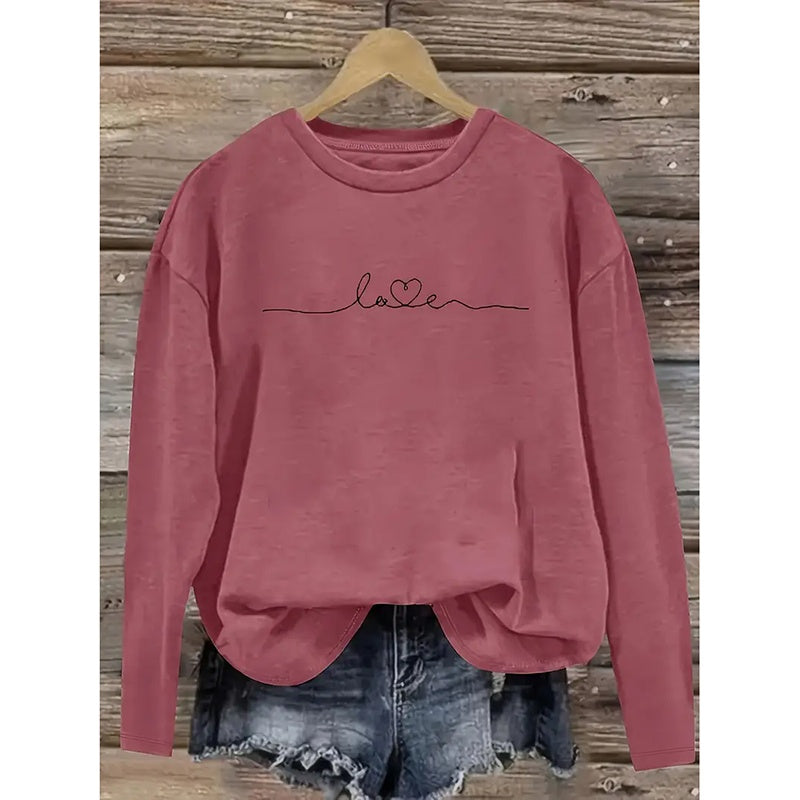 Women's 3-Pack Graphic Tee Long Sleeve Tops Casual Loose V Neck T Shirts