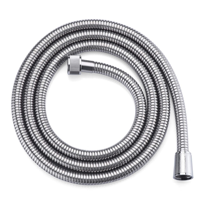 PVC Shower Hose 59 In Extra Long Smooth Handheld Shower Hose Flexible Anti-Kink Handheld Shower Head Hose With Brass Spin Inner Core White