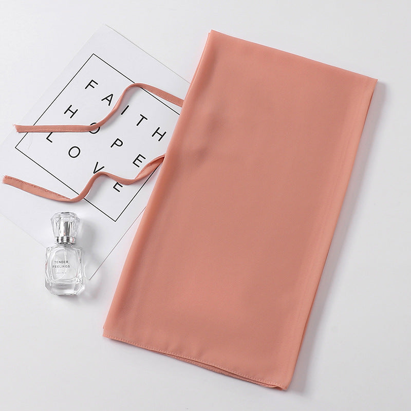 Fashion New Pearl Chiffon Bandage Gauze Scarf