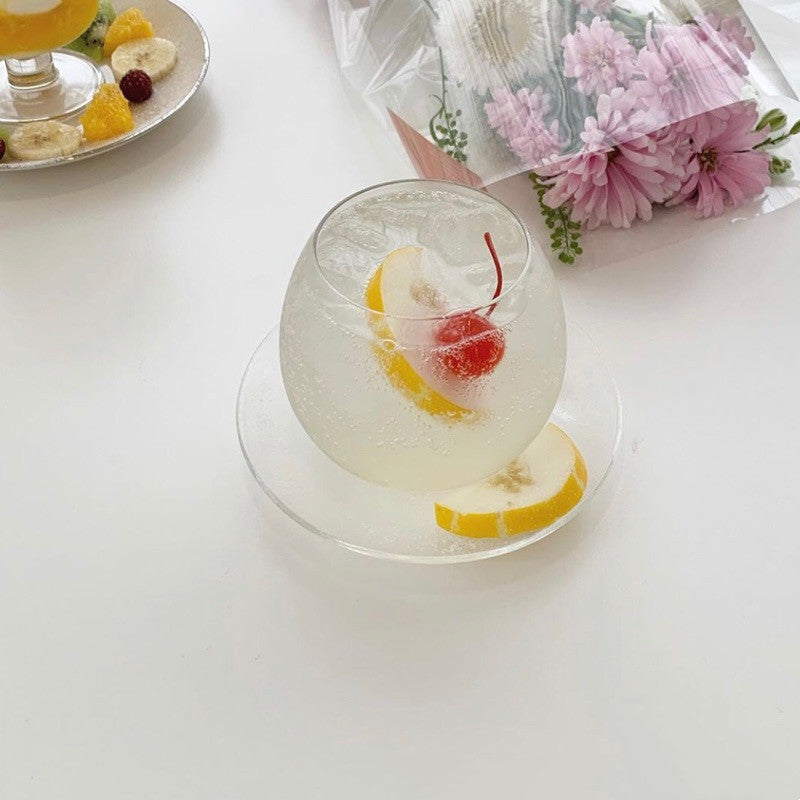 Fashion Simple Pot Belly Glass Soda Cup