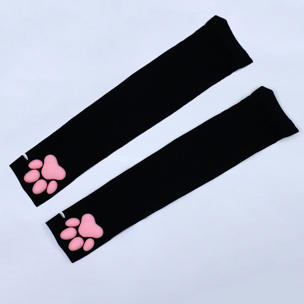 Silicone Meat Pad Cat's Paw Socks