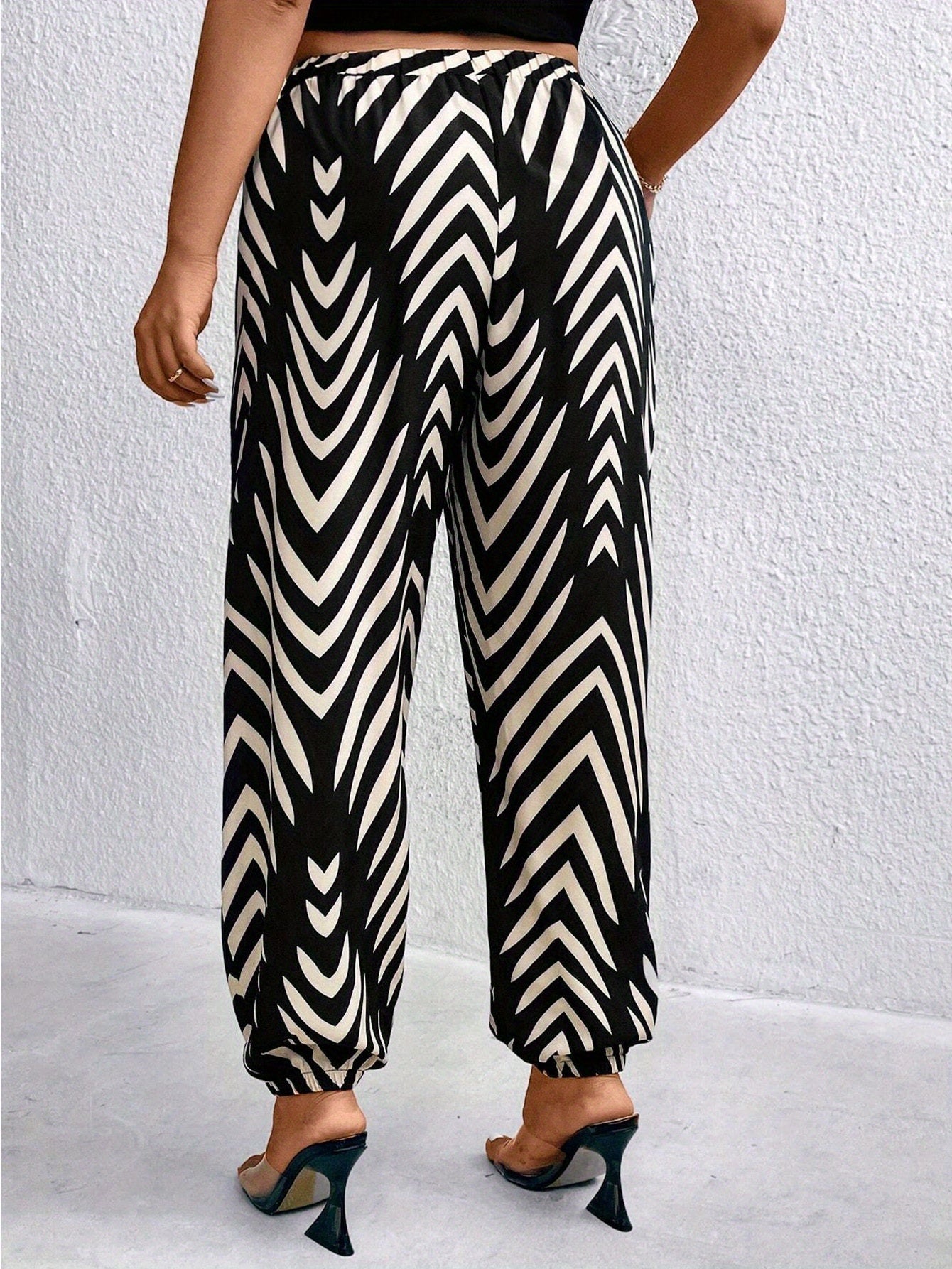 Women's Plus Size Summer Casual Jogger Pants - Printed Everyday Harlan Pants