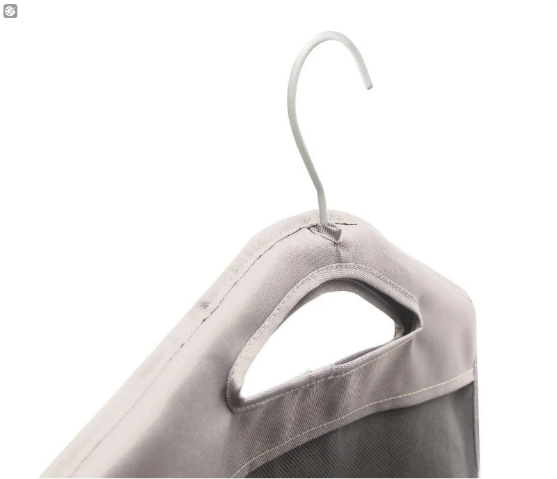 Hanging Laundry Hamper Bag For Closet Heavy Duty Hanging Hamper Closet Laundry Basket With 2 Strong Metal Hangers Space Saving Closet Organizer Beige