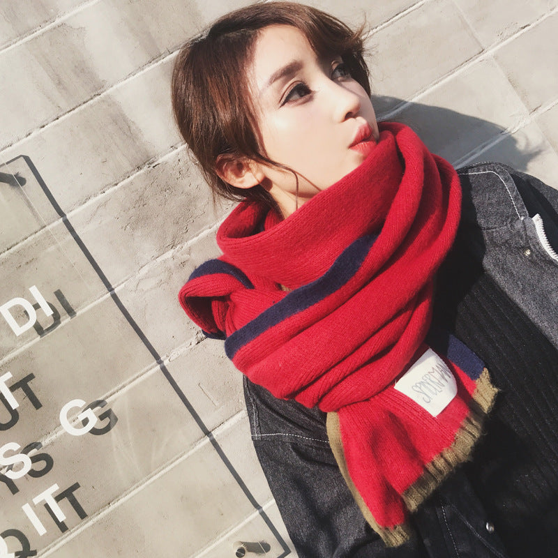 All-match Knitted Wool Student Japanese Long Style