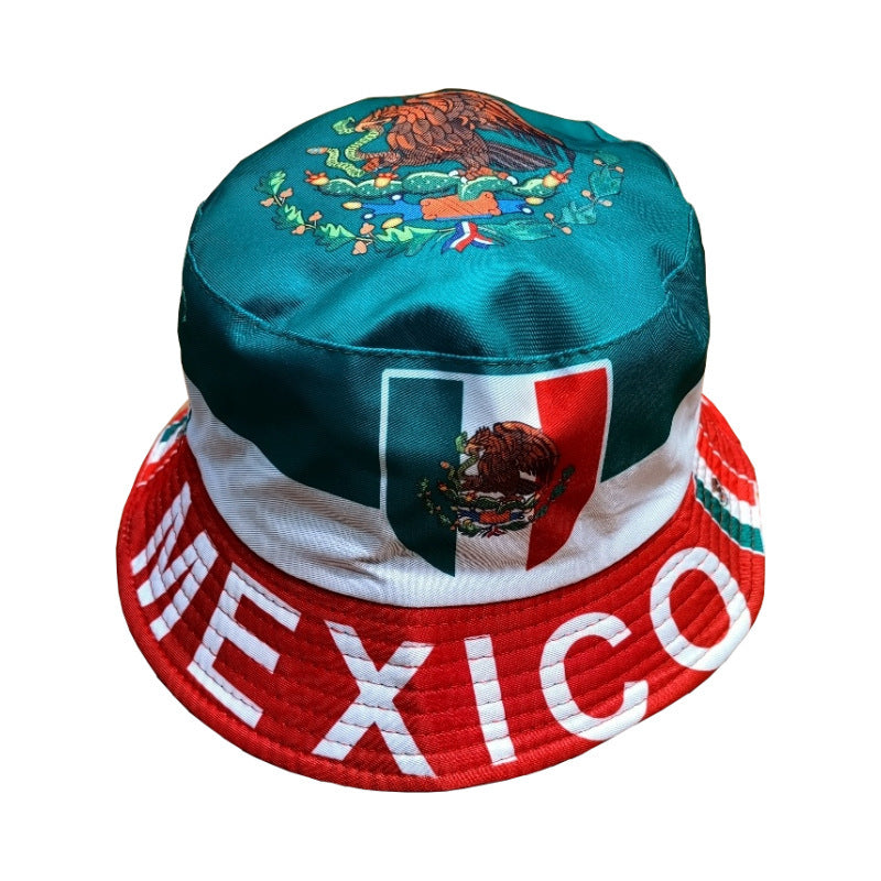 Ins Graffiti Element Printing Bucket Hat Men's And Women's Outdoor Sunshade Double-sided