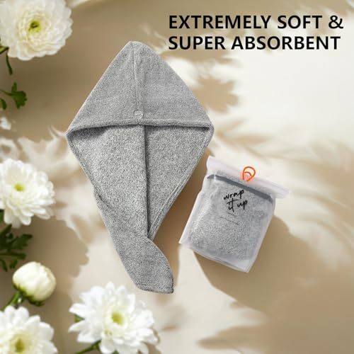 2 Pcs Thick Hair Dry Towel