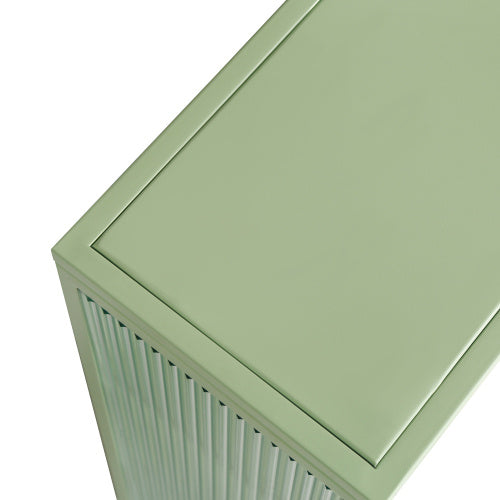 Modern Double Door Wall Cabinet With Glass Door With Three Levels Of Storage For Entrance Living Room, Bathroom, Dining Room, Mint Green Unavailable Platforms- Temu