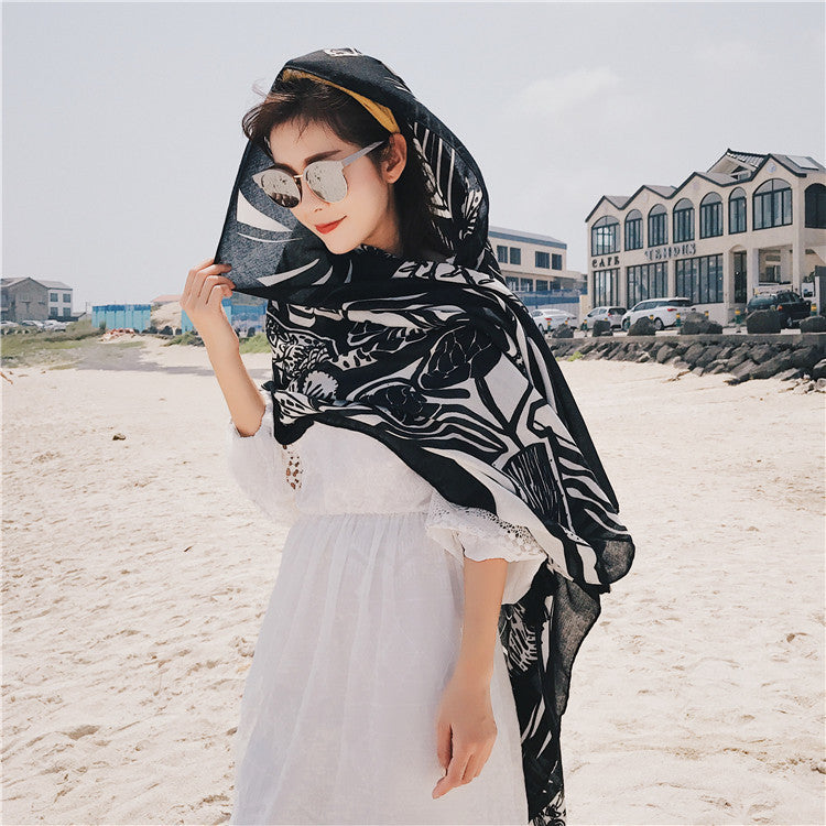 Ethnic Style Bohemian Oversized Sunscreen Beach Scarf