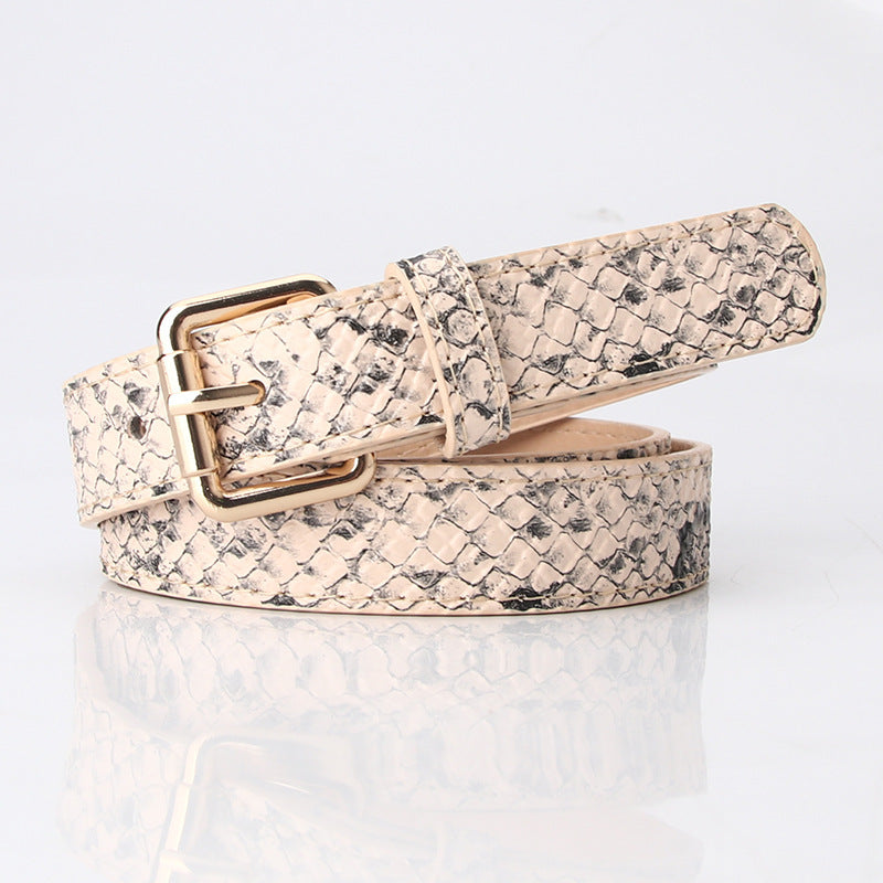 Women's Simple Pu Korean Style All-matching Trendy Fashion Belt