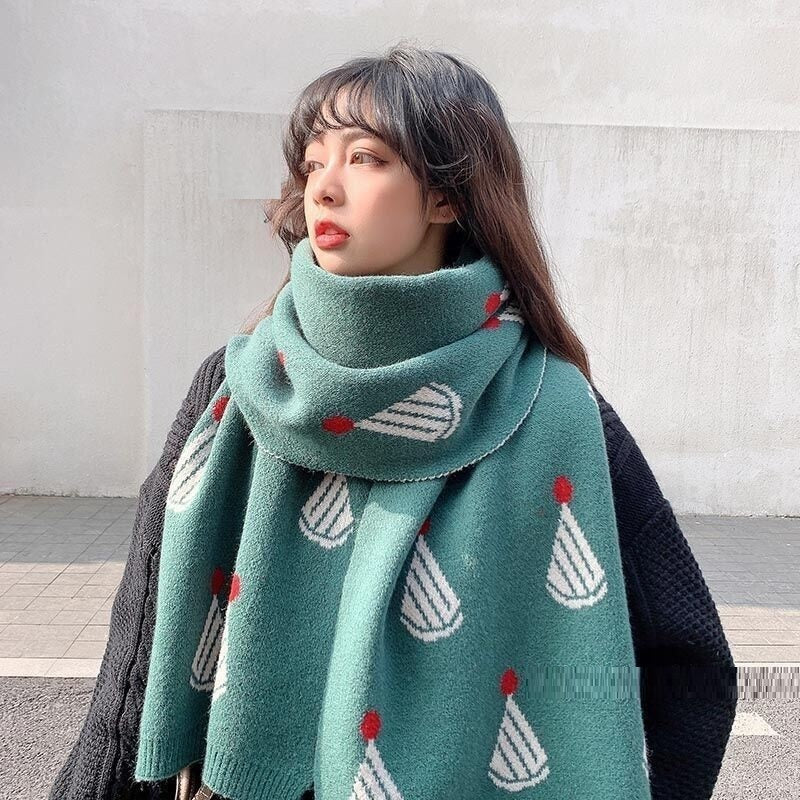Cashmere Like Warm And Thickened Scarf In Winter