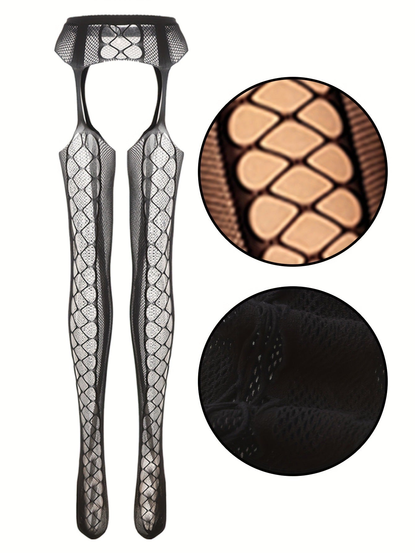 Women's European And American Hollow Bottoming Pantyhose